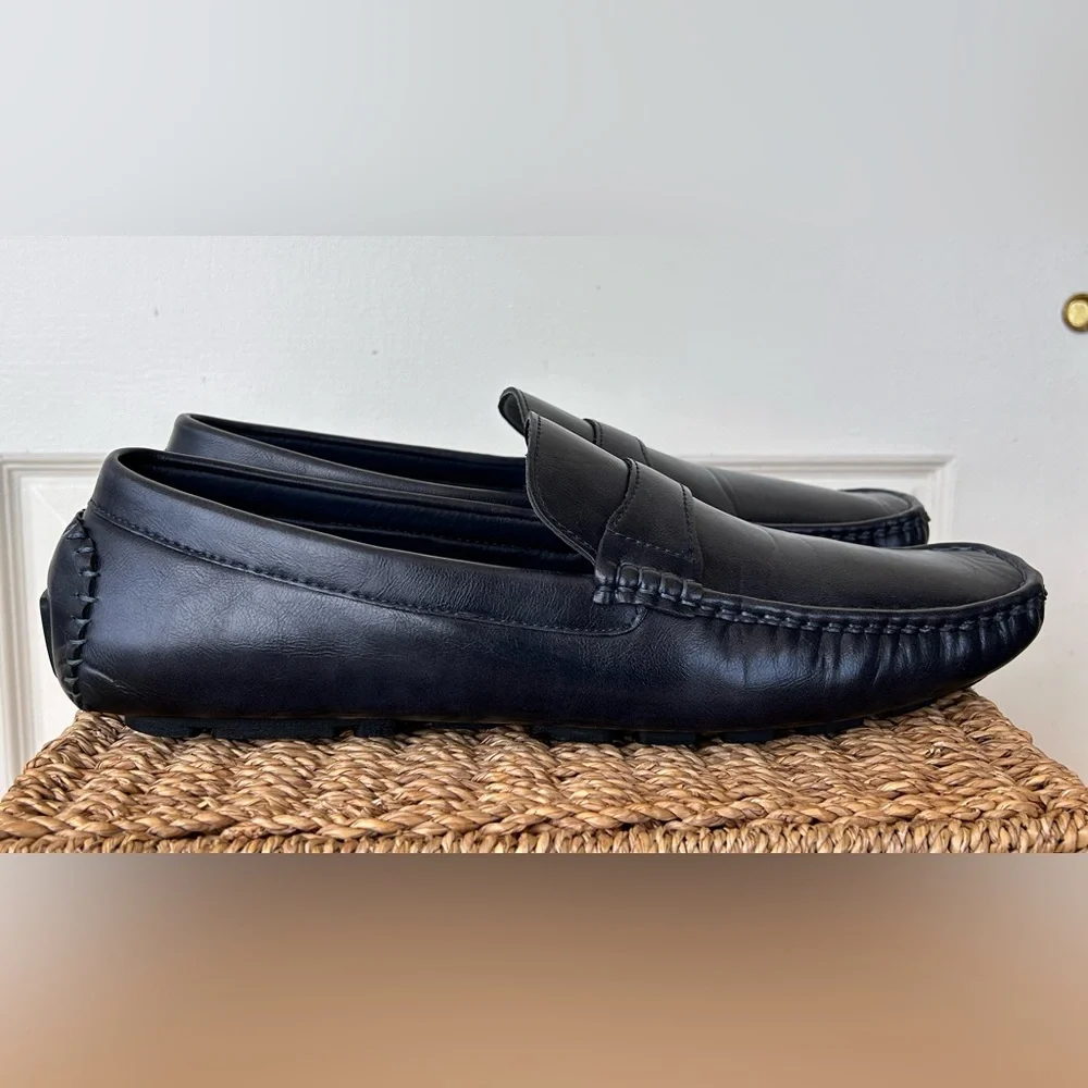 Gallery Seven Men’s Casual Slip On Driver Loafers‎ Navy Size 14